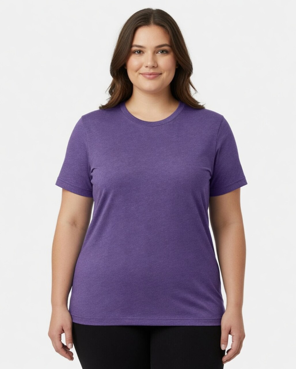 BELLA + CANVAS CVC Short Sleeve Crewneck Jersey T-Shirt for Casual Layering & Custom Printing Essential Tee